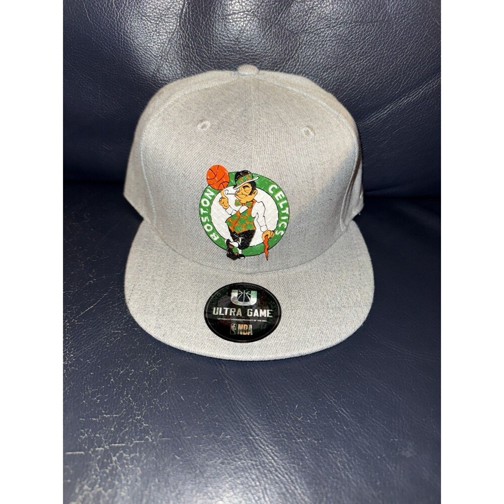NBA Ultra Game Diamond Plate Boston Celtics Basketball Snapback Hat Cap NEW